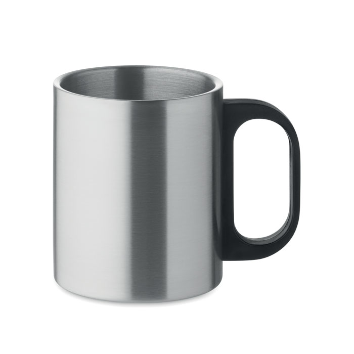 Double wall mug 300 ml - TANISS - matt silver