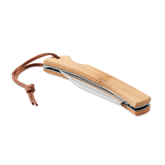 Foldable knife in bamboo - MANSAN - wood