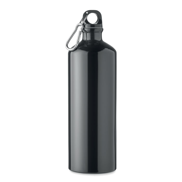 Aluminium bottle 1L - MOSS LARGE - black