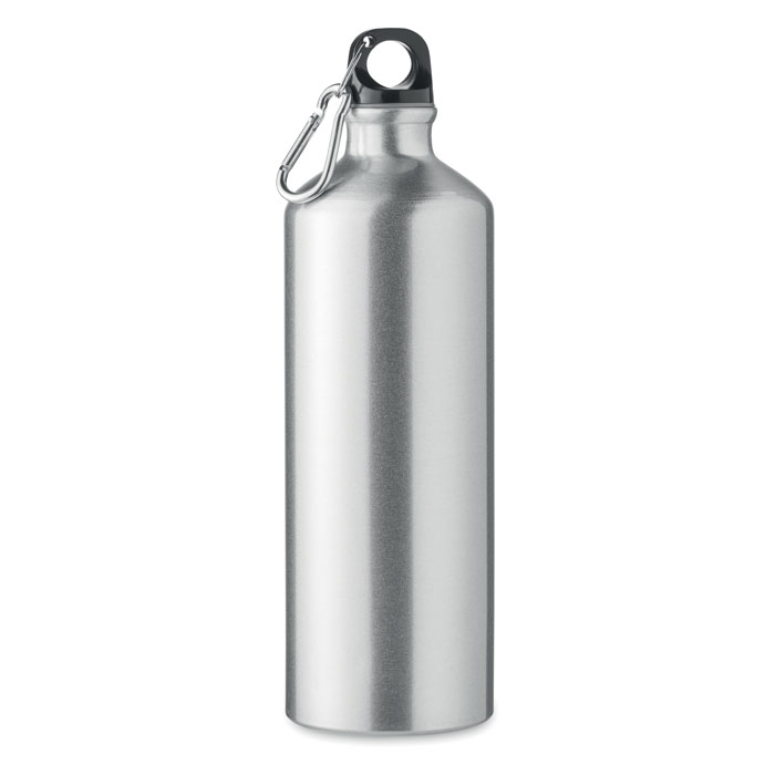 Aluminium bottle 1L - MOSS LARGE - matt silver
