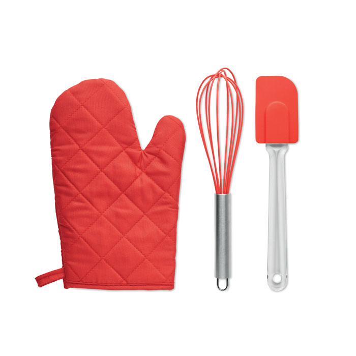 Baking utensils set - DATEKI - red