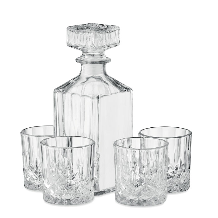 4-teiliges Whiskey-Set - REISET - Transparente