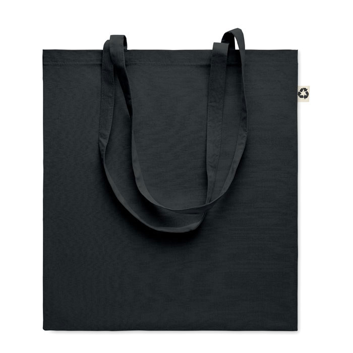 Nákupní taška z recykl. bavlny - ZOCO COLOUR - černá