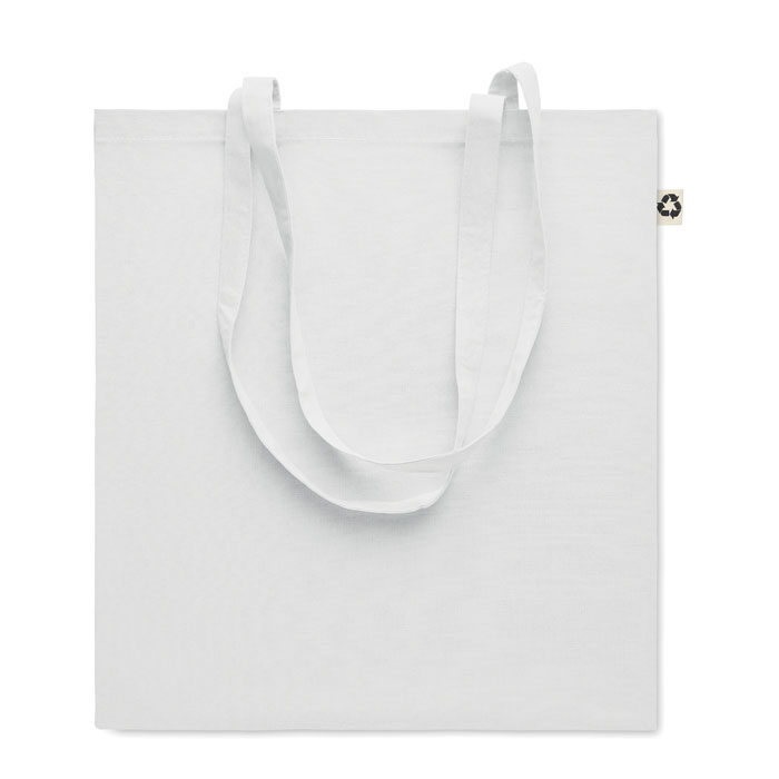 Nákupní taška z recykl. bavlny - ZOCO COLOUR - biela