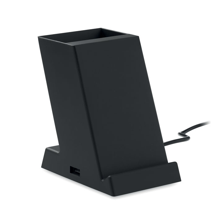 Wireless charger ABS 15W - BLOCK - black