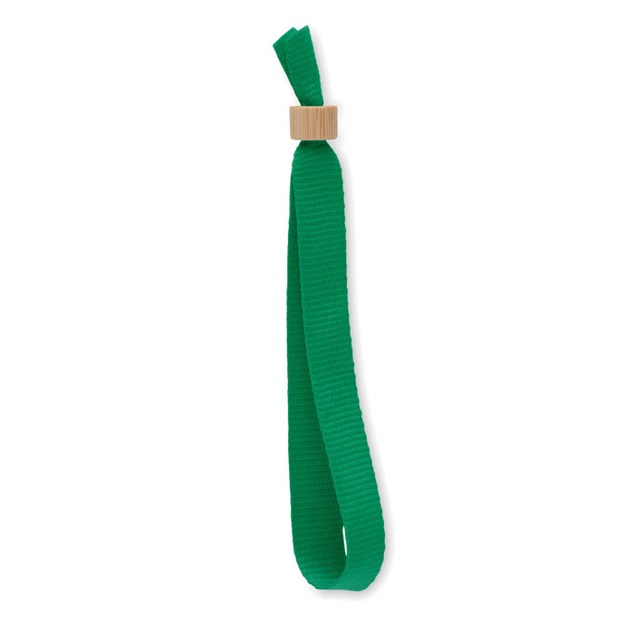 RPET polyester wristband - FIESTA - green