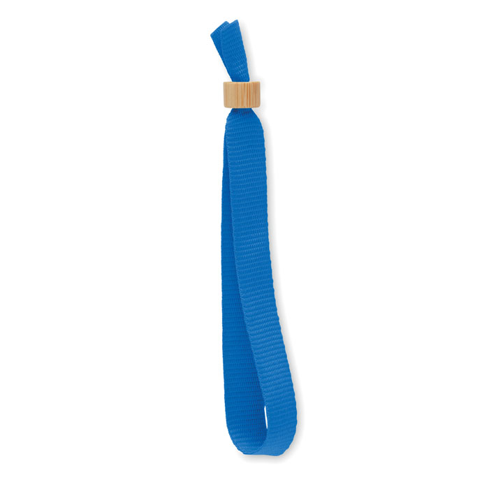 RPET polyester wristband - FIESTA - royal blue