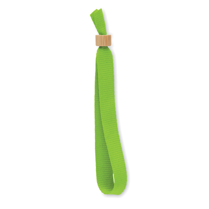 RPET polyester wristband - FIESTA - lime