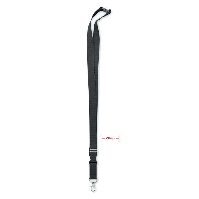 Lanyard 20mm - LANNYCOT - schwarz