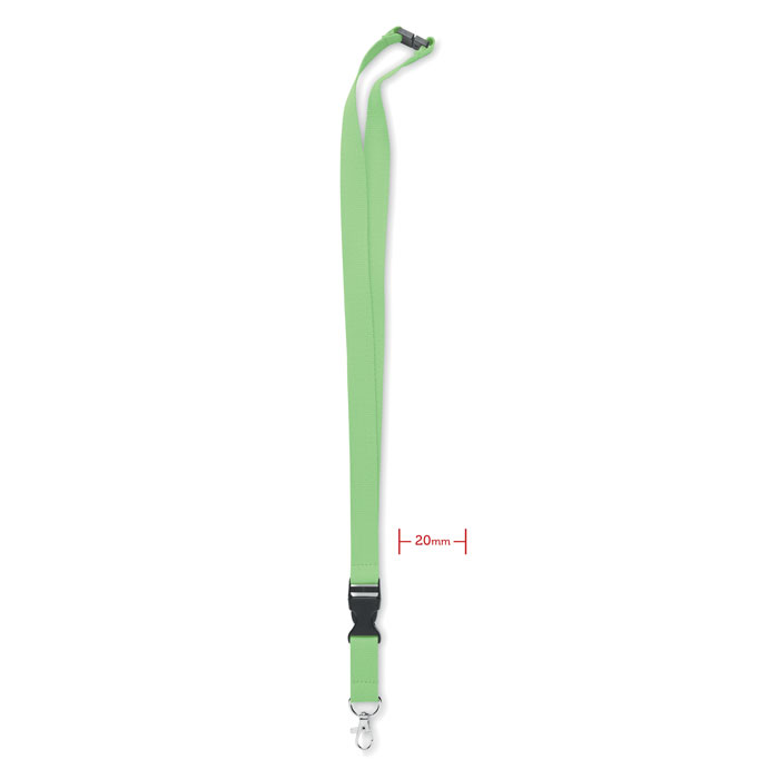 Lanyard with metal hook 20mm - LANNYCOT - lime