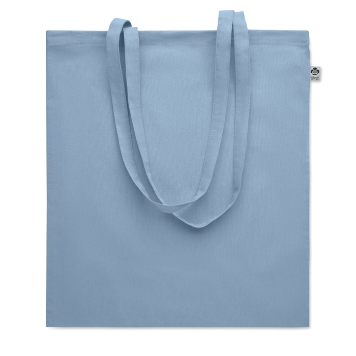 Nákupní taška z BIO bavlny - ONEL - nebesky modrá