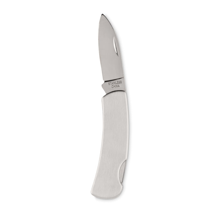 Foldable pocket knife - MONSON - matt silver