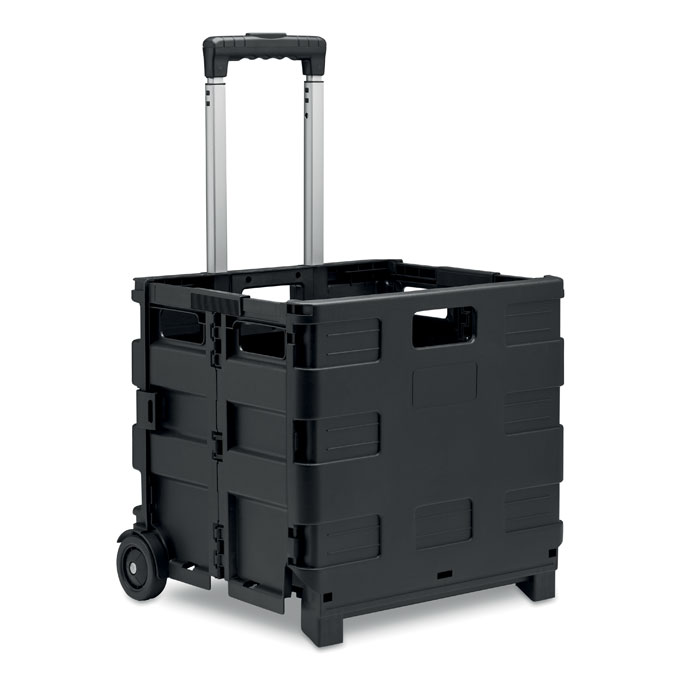 Foldable shopping trolley - CARRO - black