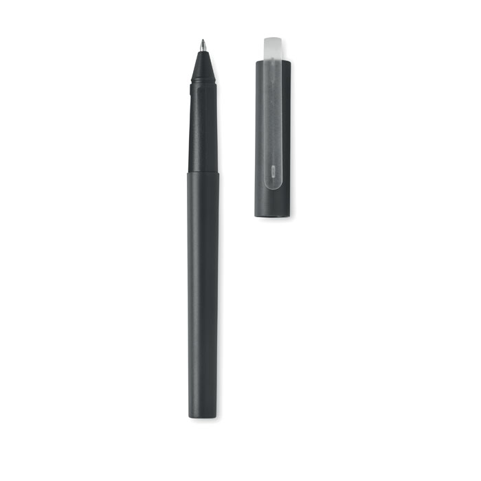 Kuličkové gelové RPET pero - SION - čierna