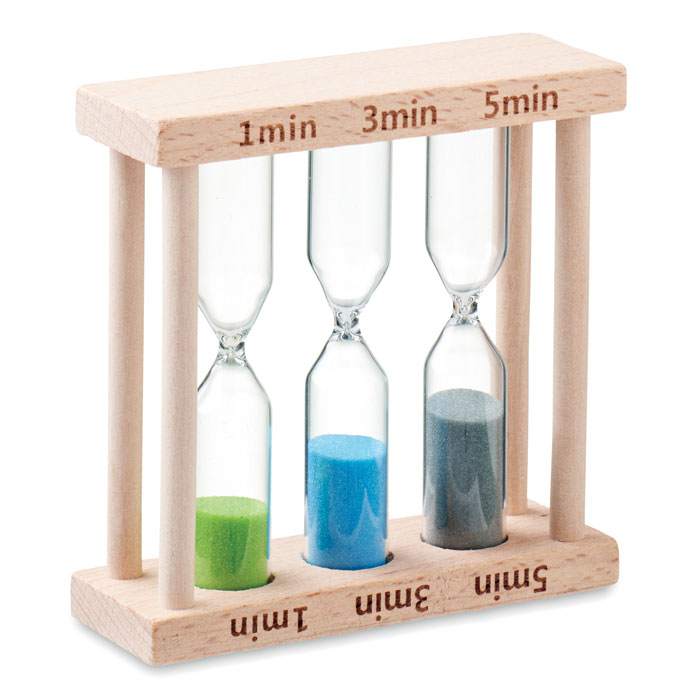 Sanduhr 3in1 - EI - Holz