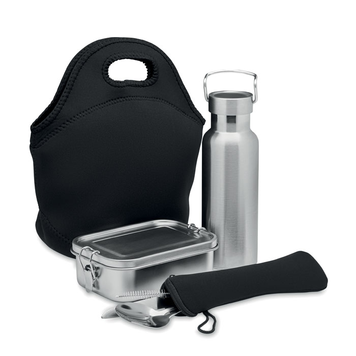 Lunch set in stainless steel - ILY - black