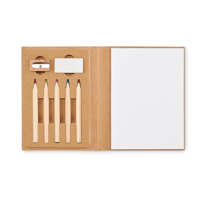 Kids 60 sheet drawing set - KISAN - beige