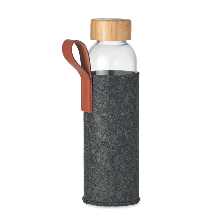 Glass bottle 500 ml - THAI - stone grey