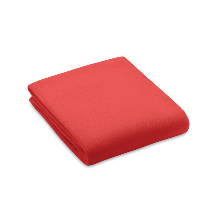 RPET fleecová deka 130 gr/m² - BOGDA - červená