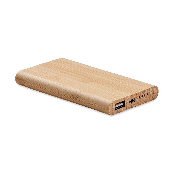 4000 mAh Bamboo power bank - ARENAPOWER C - wood