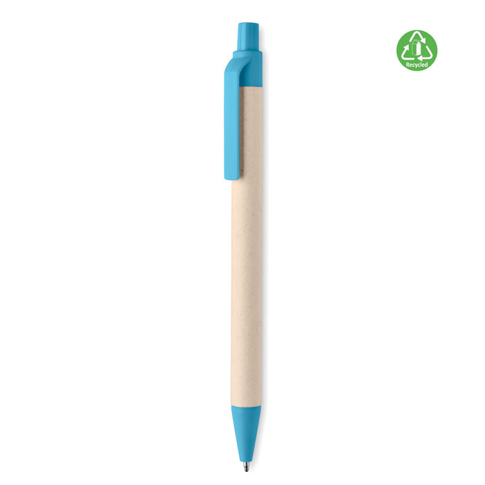 Milk carton paper ball pen - MITO PEN - turquoise