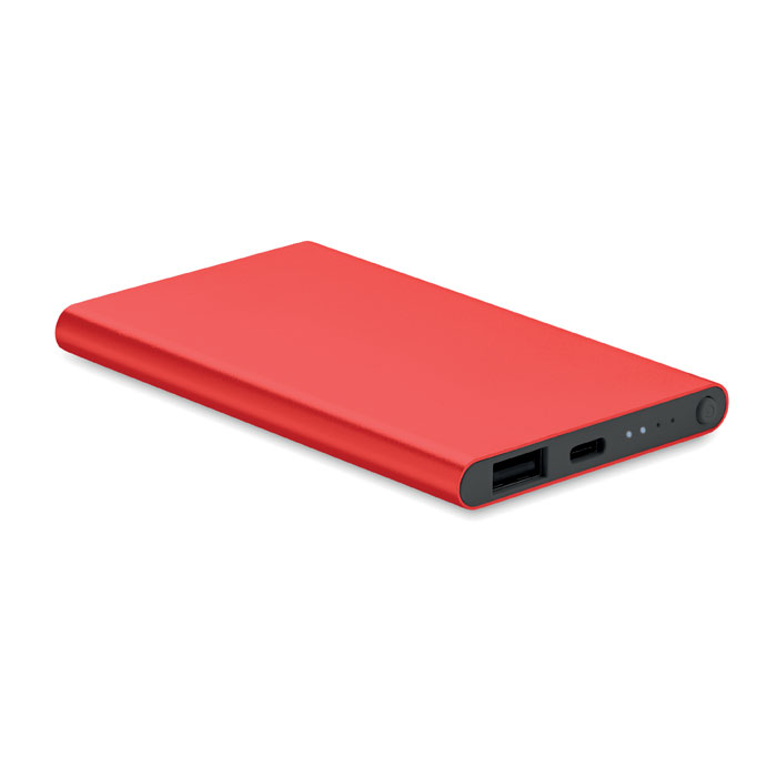 Powerbank 4000 mAh - POWERFLAT C - Rot