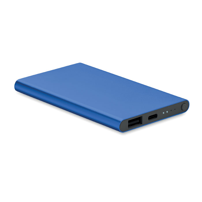 4000 mAh Power Bank Type C - POWERFLAT C - royal blue