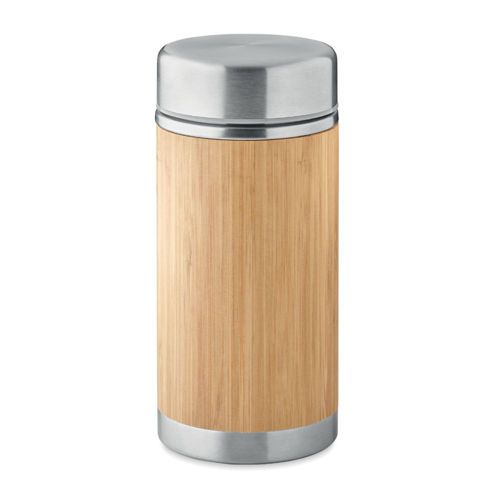 Double wall food jar 600 ml - NATUJAR - wood