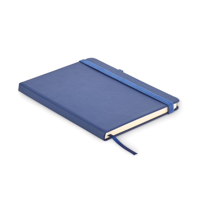 Recycled PU A5 lined notebook - ARPU - blue