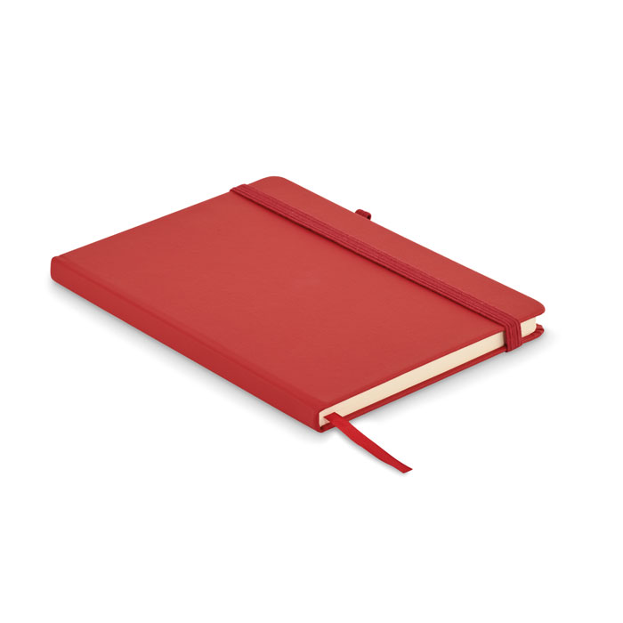 Recycled PU A5 lined notebook - ARPU - red