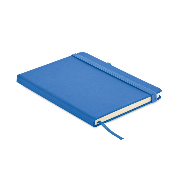 Recycled PU A5 lined notebook - ARPU - royal blue