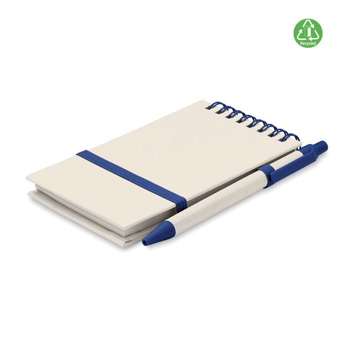 A6 milk carton notebook set - MITO SET - blue