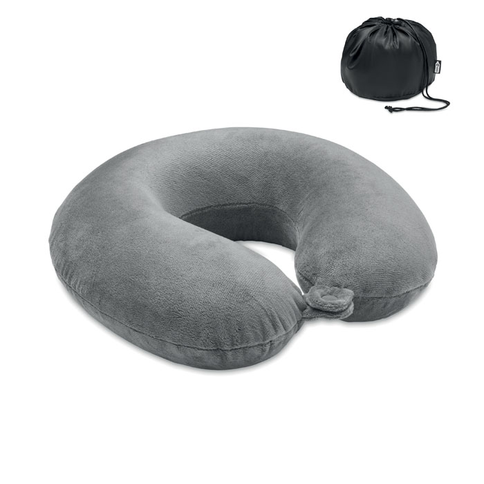 Travel Pillow in 210D RPET - DREAMS - grey