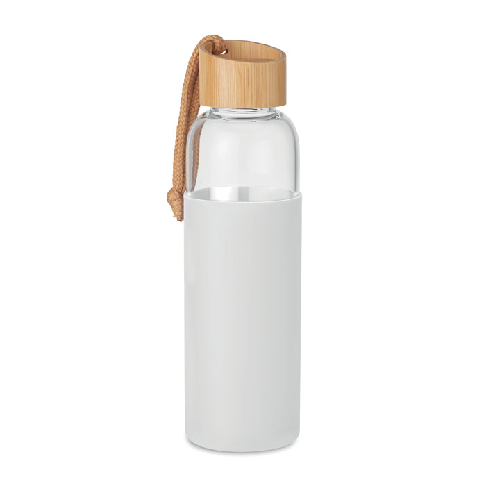 Trinkflasche Glas 500 ml - CHAI - Weiß 