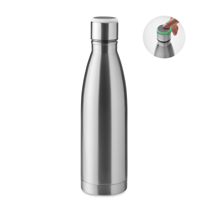 Double wall bottle 500 ml - DEREO - matt silver