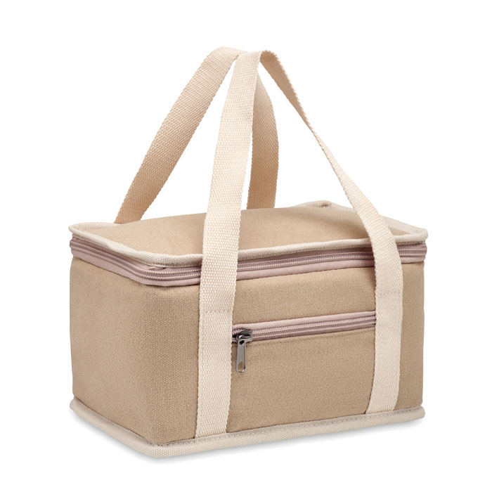 6 can cool bag canvas 320gr/m² - KECIL - beige