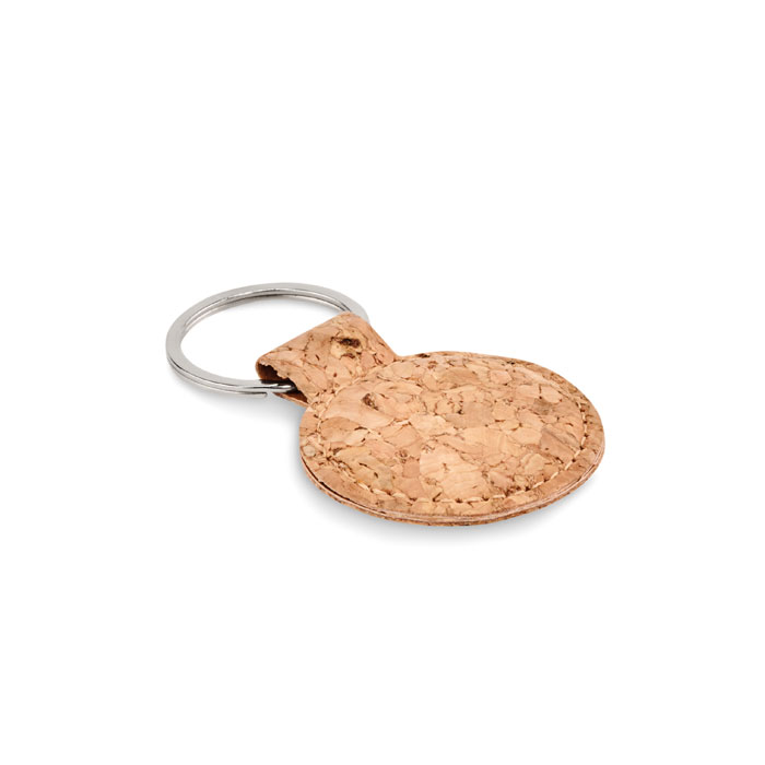 Round cork key ring - CINCIN - beige