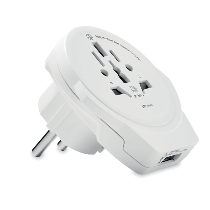 Skross World to Europe USB - WORLD TO EUROPE - white