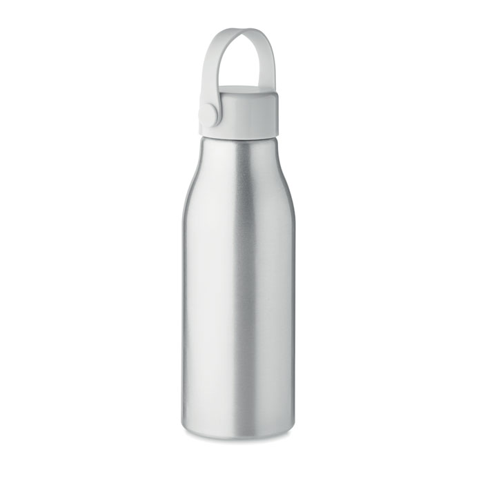 Trinkflasche Aluminium 650ml - NAIDON - mattes Silber