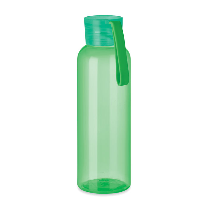 Tritan bottle and hanger 500ml - INDI - transparent green