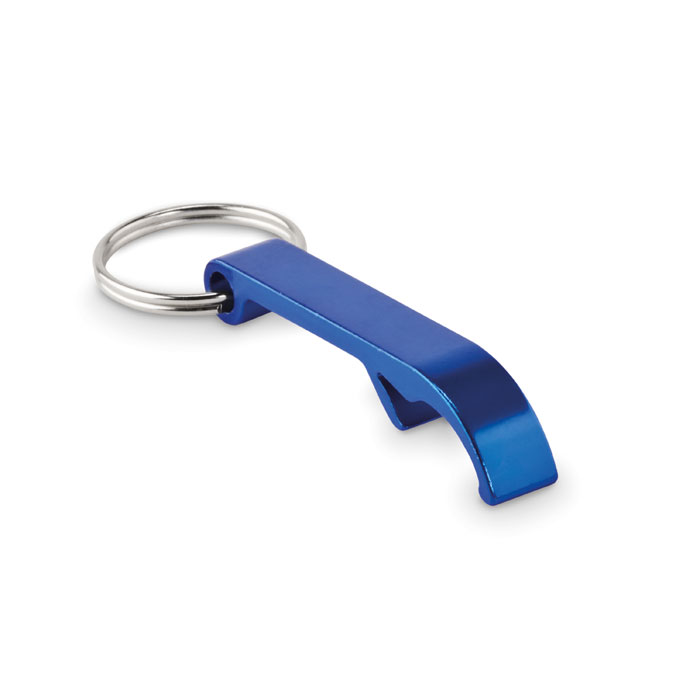 Recycled aluminium key ring - OVIKEY - blue