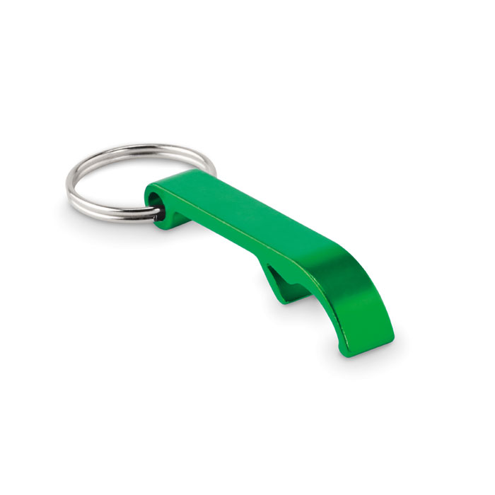 Recycled aluminium key ring - OVIKEY - green