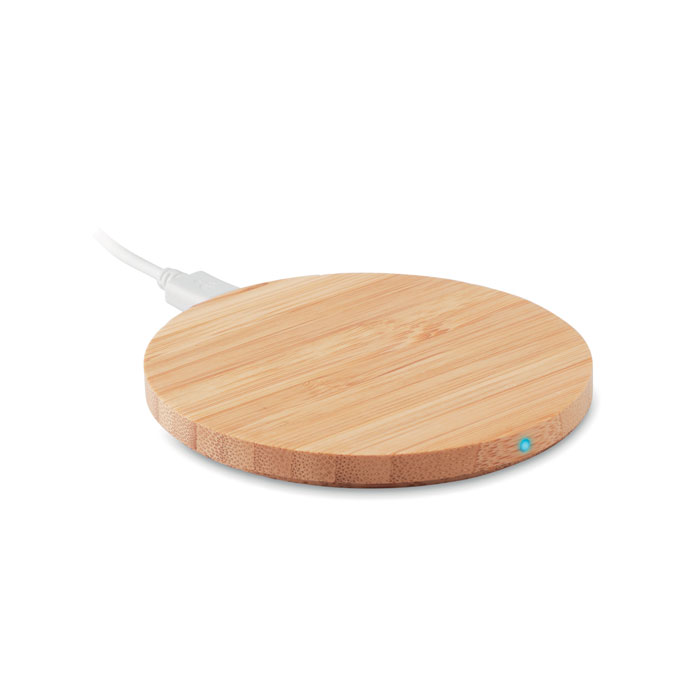 Bamboo wireless charger 15W - RUNDO LUX - wood