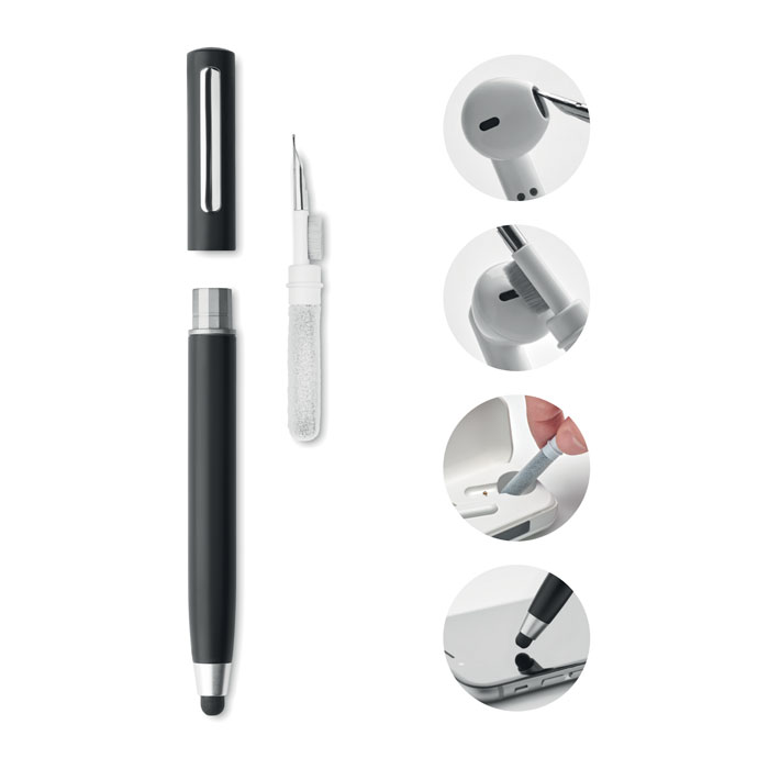 Kuli mit Reinigungs-Set - CLEANPEN - schwarz Kuli mit Reinigungs-Set - CLEANPEN - schwarz