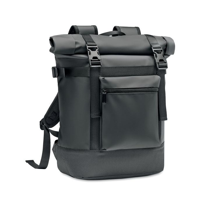 Rolltop backpack 50C tarpaulin - JAYA BAG - black