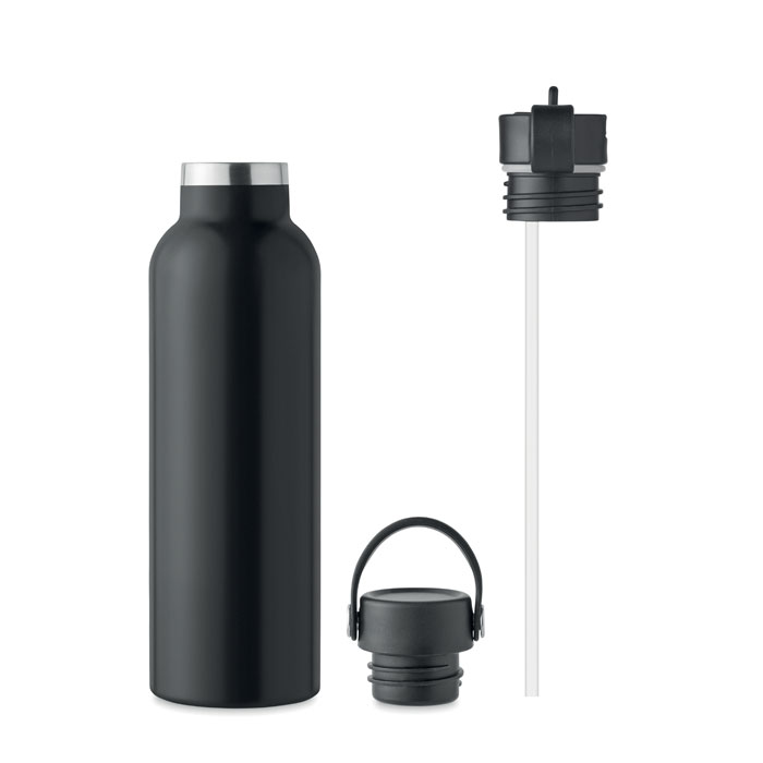 Double wall bottle 700 ml - BOALI - black