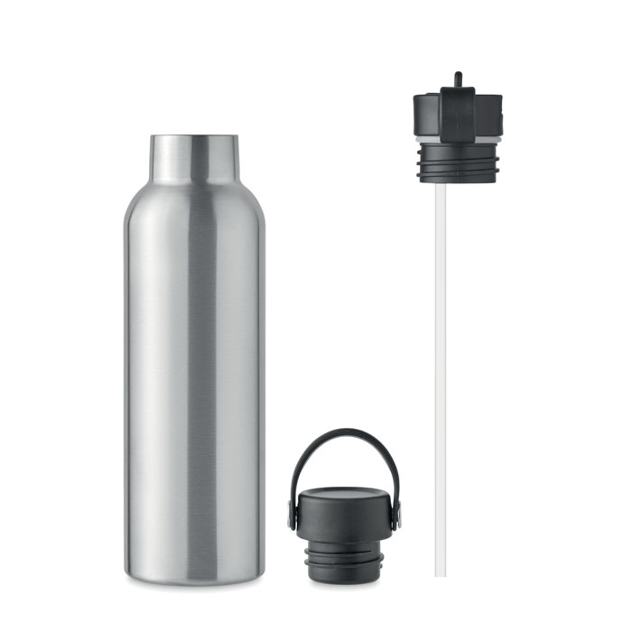 Double wall bottle 700 ml - BOALI - matt silver