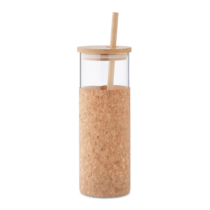 Glass tumbler sleeve 450 ml - MOLUNGE - beige