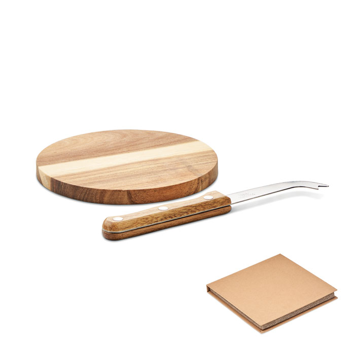 Acacia cheese board set - OSTUR - wood