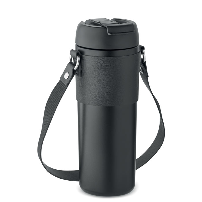 Double wall tumbler 700 ml - AIRA - black